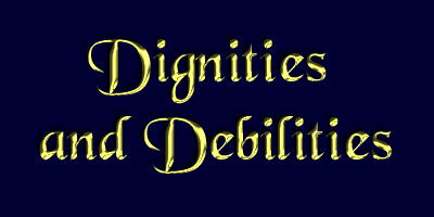 Table of essential dignities and debilities